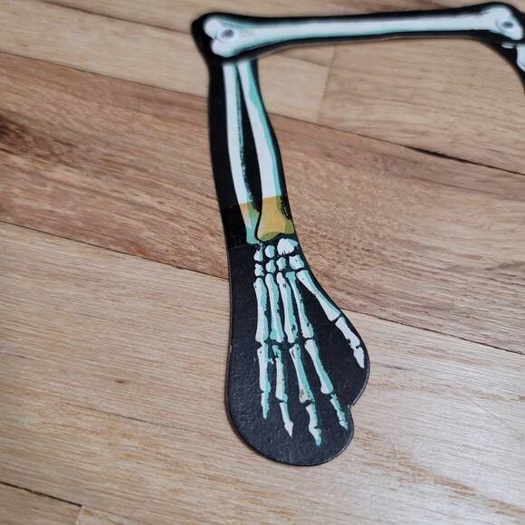 Vintage 80s Halloween Bundle Arkin 22-inch JOINTED SKELETONS Carve N Glo - Picture 8 of 11